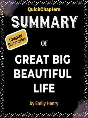 cover image of Summary of Great Big Beautiful Life